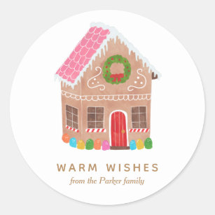 Warm Wishes Classic Round Sticker
