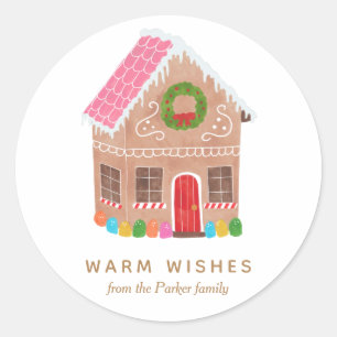 Warm Wishes Classic Round Sticker