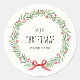Warm Wishes & Festive Delights: A Charismatic Chri Classic Round Sticker