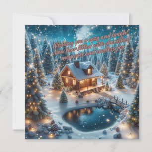 Warm Wishes for a Luminous New Year Holiday Card