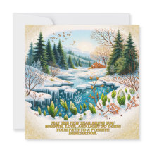 Warm Wishes for the New Year - Winter Wonderland C