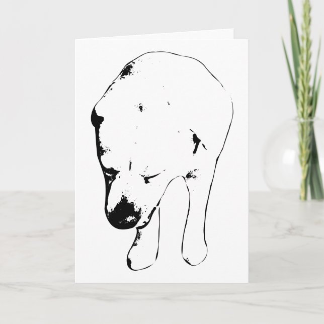 Warm Wishes from a Smiling Labrador Card (Front)