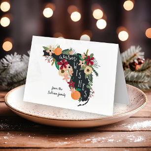 Warm Wishes From Florida Holiday Card