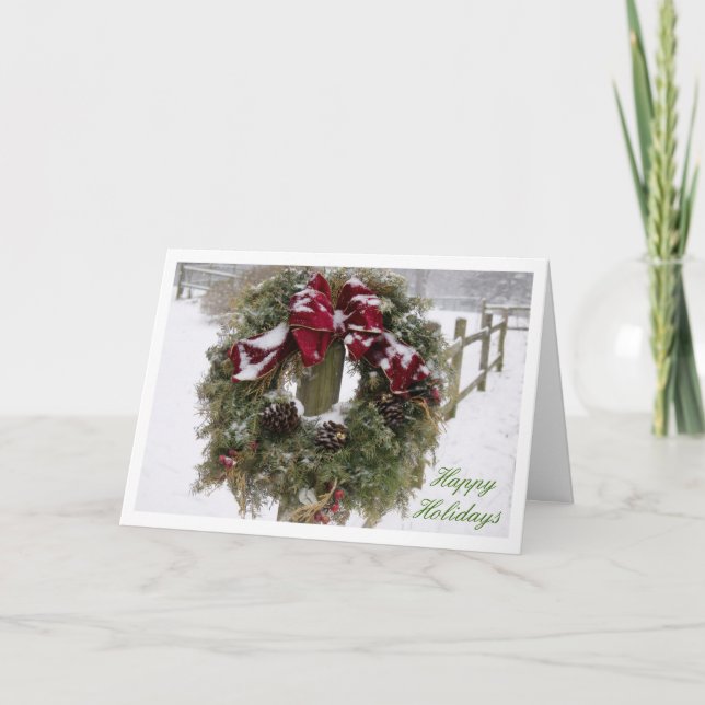 Warm Wishes Holiday Card (Front)