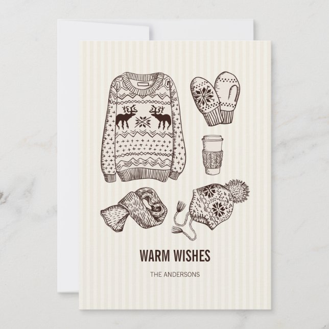 Warm Wishes Holiday Essentials Card (Front)