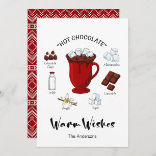 Warm Wishes Hot Chocolate Holiday Card