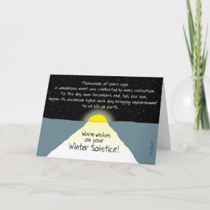 Warm Wishes on Your Winter Solstice! Card