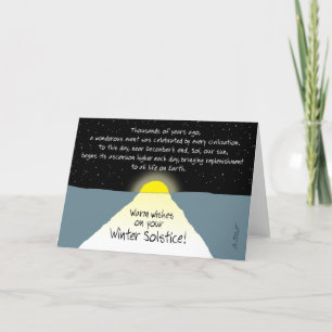 Warm Wishes on Your Winter Solstice! - Holiday Card