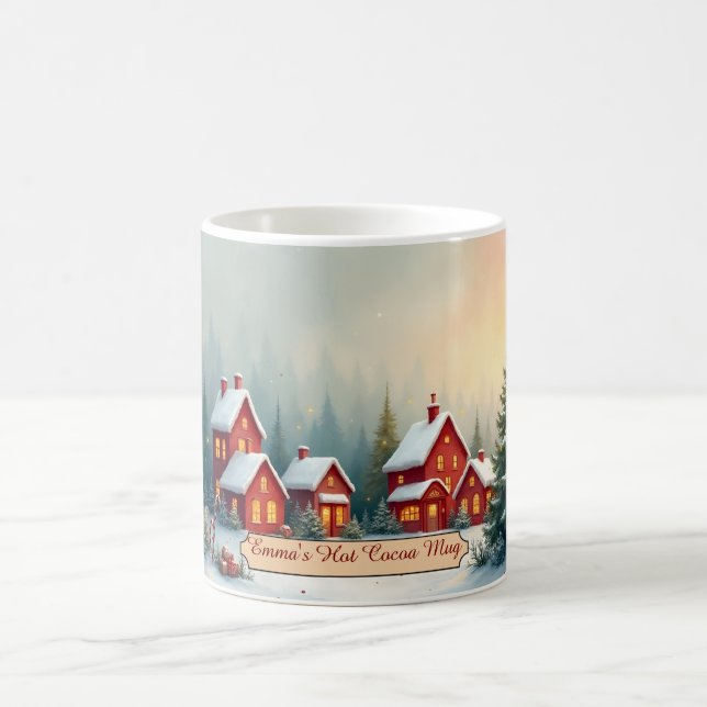 Warm Wishes Personalized Christmas Mug (Center)