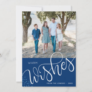 Warm wishes - photo card