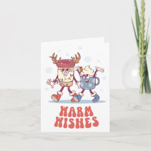 Warm Wishes: Retro Groovy Holiday Card