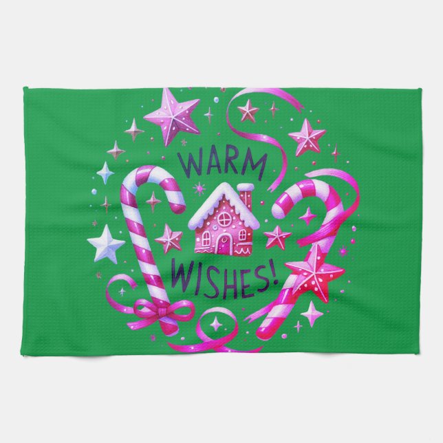 Warm Wishes Tea Towel (Horizontal)