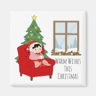 Warm Wishes This Christmas – magnet