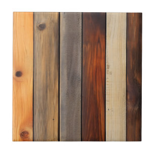 Warm Wooden Board Pattern Ceramic Tile