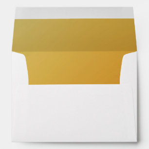 Warm Yellow Gold Lined Envelope