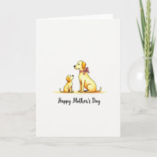 Warm Yellow Mothers Day Card