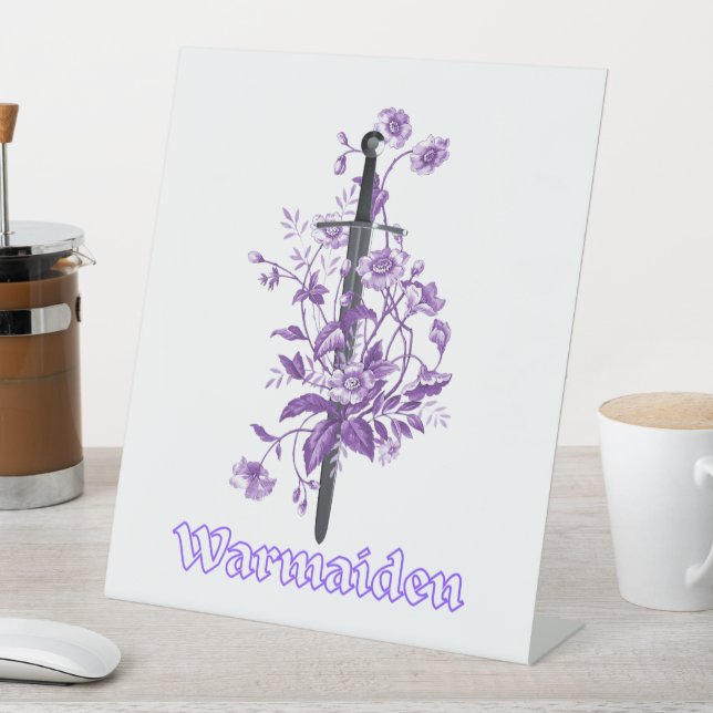 Warmaiden - Pedestal Sign (In SItu)