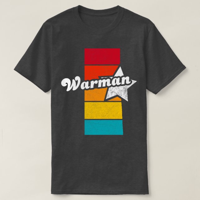 Warman Saskatchewan Canada Vintage Distressed Souv T-Shirt (Design Front)