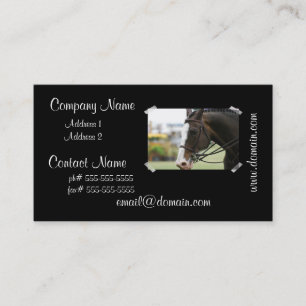 Warmblood Horse Business Card