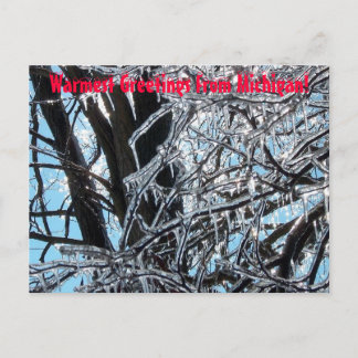 Warmest Greetings from Michigan! Postcard