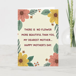 Warmest Mothers Day Blossom Card