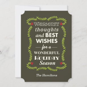 Warmest thoughts & best wishes card