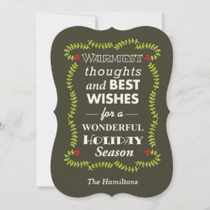Warmest thoughts & best wishes card