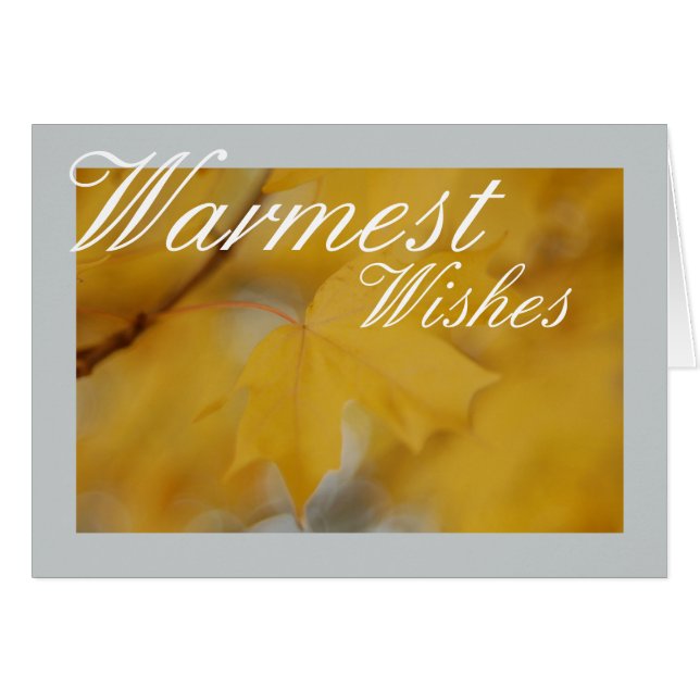 Warmest Wishes Greeting Card (Front Horizontal)