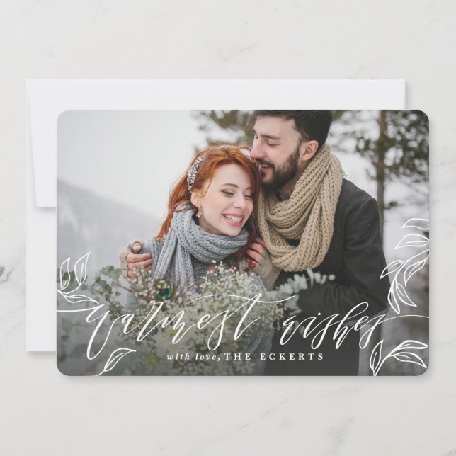 WARMEST WISHES HOLIDAY CARD (Front)