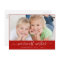Warmest Wishes Script Christmas Photo Card