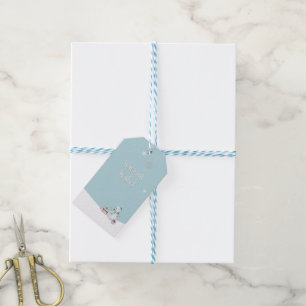 Warmest Wishes Snowman Sled Gifts Personalised Gift Tags