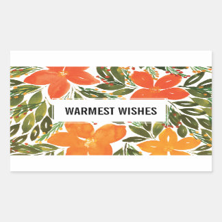 WARMEST WISHES sticker