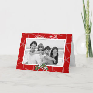 Warmest Wishes Tropical Photo Christmas Cards