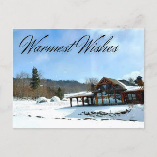 Warmest Wishes Winter Postcard