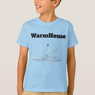 WarmHouse – Minimalist 3D Heat Pump Company Logo T-Shirt