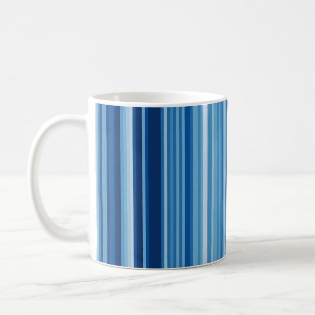 Warming Stripes 1901-2020 -- South America Coffee Mug (Left)