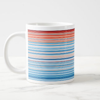 Warming Stripes Germany 1881-2020 Large Coffee Mug