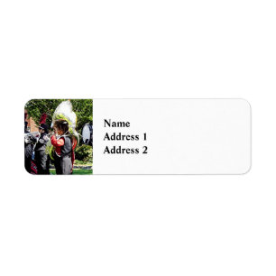 Warming Up Before Parade Return Address Label