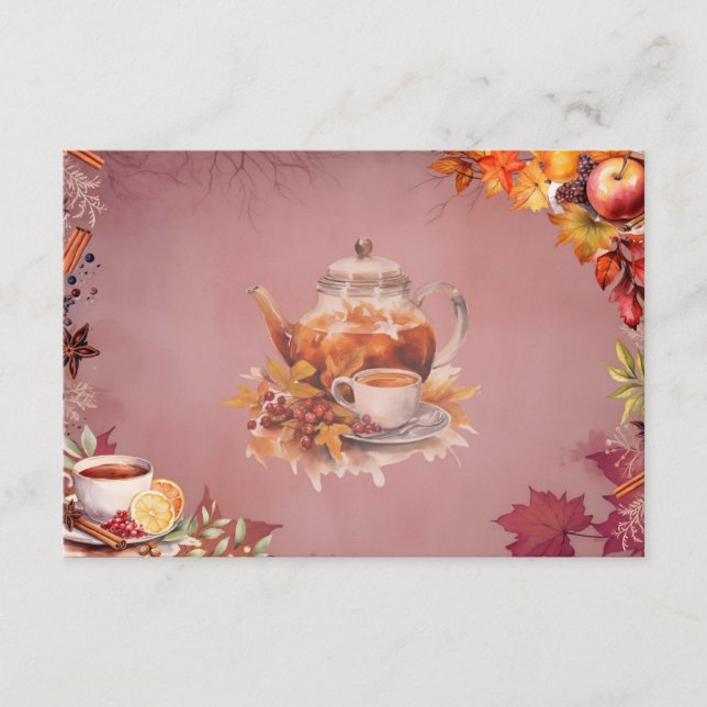 Warming Wassail Blank Recipe Card (Front)