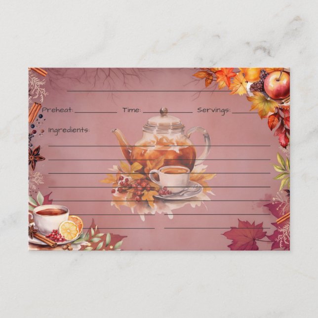 Warming Wassail Recipe Card (Front)