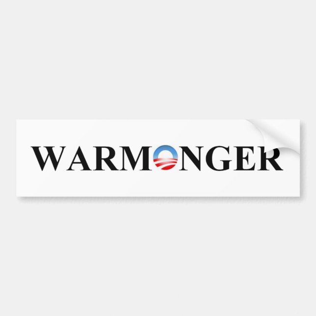 WARMONGER BUMPER STICKER (Front)