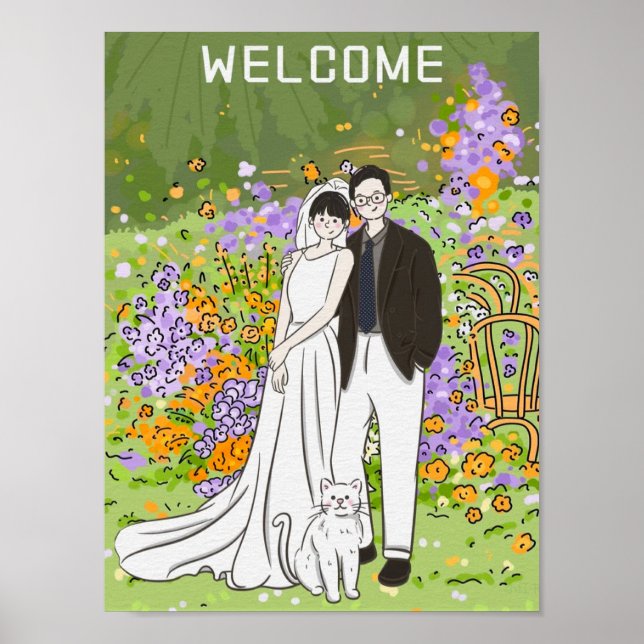 Warmth and Happiness for Weddings Poster (Front)