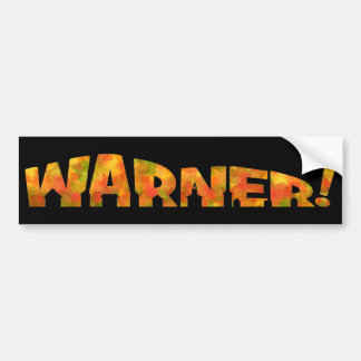 Warner - Fall Design Bumper Sticker