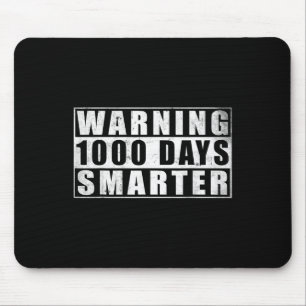 Warning 1000 Days Smarter 1000 Days Of School 5th Mouse Pad