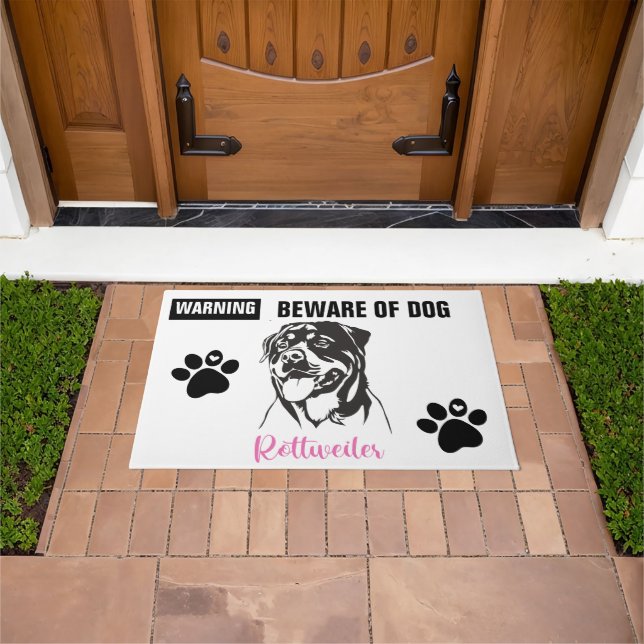 Warning -24" x 36" Door Mat (Outdoor)
