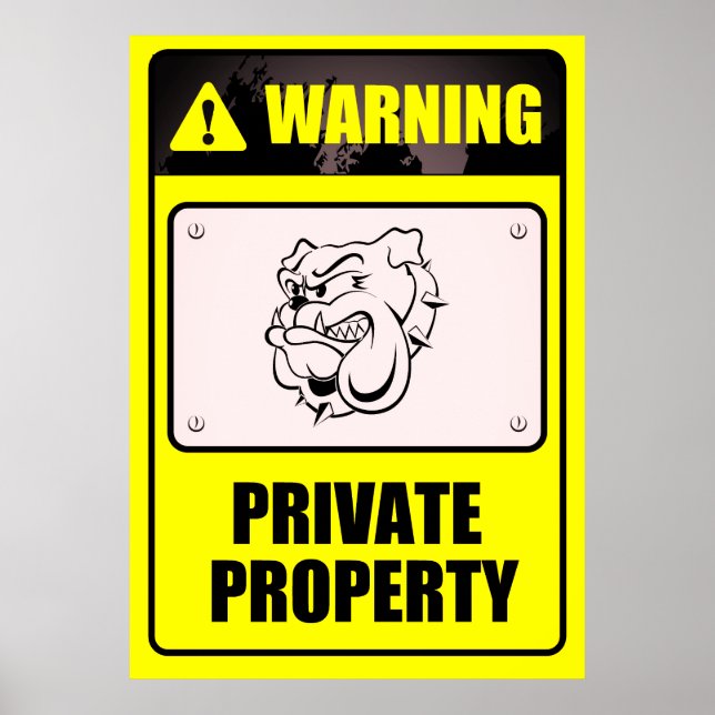 Warning! 28" x 20", Value Poster Paper (Matte) (Front)