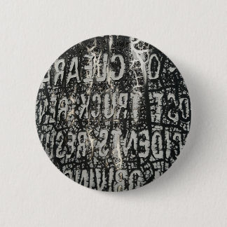 Warning 6 Cm Round Badge