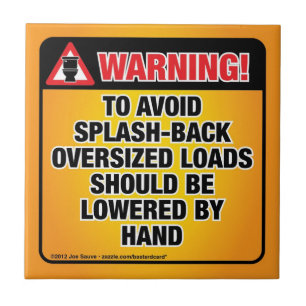 WARNING - Avoid Splash-Back Bathroom Tile