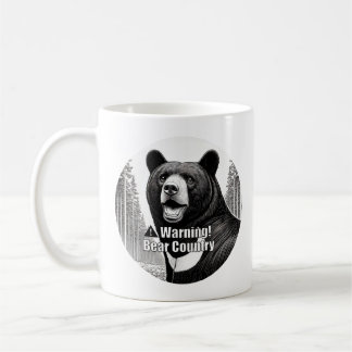 Warning Bear Country Coffee Mug