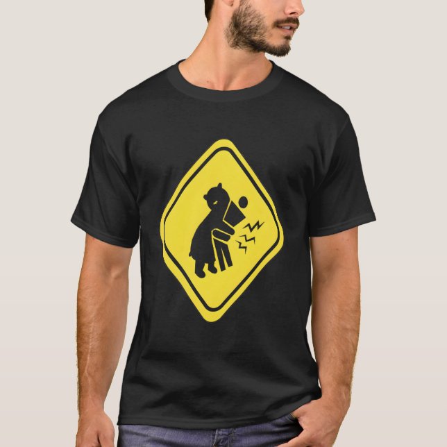 Warning Bear Hugs T-Shirt (Front)
